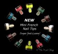 MINI FRENCH MANICURE TIPS (BOX OF 160), 7 COLOURS AVAILABLE!