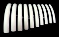 Extra Long Square White Display Nail Tips (Pack of 10)